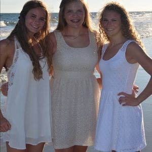 Off white floral dress